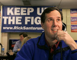 Image of (Pictured, former Senator Rick Santorum)  