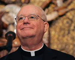 Image of Archbishop George H. Niederauer in a well written piece entitled “Free Will, Conscience and Moral Choice: What Catholics believe” has once again corrected the Speaker, a member of his flock.