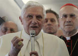 Image of '...we need to be realistic in expecting that evil will always attack, from within and from outside, but the forces of good are also always present, and finally the Lord is stronger than evil and the Virgin Mary is for us the visible maternal guarantee that the will of God is always the last word in history.'