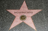 Image of The Backstreet Boy's star on the Walk of Fame.