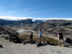 Image of The valley below these observers was covered with a sheet of glacial ice just 25 years ago. 