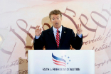 Image of Rand Paul addresses the conference.