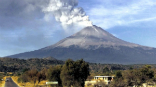 Image of Natural events such as the eruption of volcanoes, can spew aerosols which have a cooling effect on the oceans, and may suppress hurricanes. 