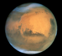 Image of Mars once had an oxygen-rich atmosphere which is why the planet is covered in rust. 