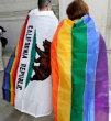 Image of Homosexuals and lesbians celebrated their victory across the state on Wednesday.
