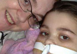 Image of Sarah is now taking some breaths on her own, although she continues to breathe mostly with the help of a ventilator. 