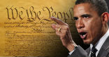 Image of Obama believes himself to be an expert on Constitutional law. 