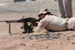 Image of Border patrol agents train with heavy weapons. Just in case?