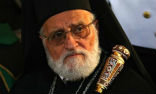 Image of Gregory III, the Catholic Patriarch of Antioch, pleads with the west to listen to the Pope's call for peace. Killing people to show that killing people is wrong, is itself wrong. 