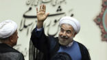 Image of Iranian president Hassan Rouhani sent a friendly tweet to Iranian Jews for the start of Jewish New Year observances. 