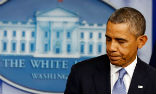 Image of Obama still refuses to negotiate with Republicans until they give him more money to spend with no strings attached. 
