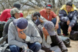 Image of Asylum seekers such as these stand a good chance of being killed if they are caught back at home by the cartels. 
