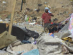 Image of The poverty of the homeless in Tijuana is extreme.