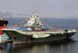 Image of China's first aircraft carrier, the Liaoning.