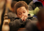 Image of Receiving ashes on Ash Wednesday.