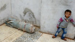 Image of Children do not deserve to grow in conditions such as these because adults cannot get along. 