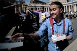 Image of Bibles were handed out to all visitors regardless of their religious affiliation. 
