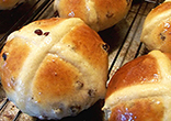 Image of Warm Hot Cross Buns are very tasty.