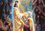 Image of Jesus is ever present and ever ready to forgive us and to make us whole.