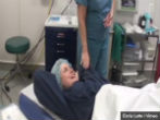 Image of Emily Letts during her abortion. 