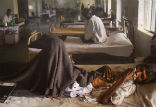 Image of TB patients may find beds, but little comfort without better medical treatment. 