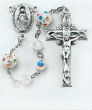 Image of The Aurora Swarovski Crystal Sterling Rosary is a favorite for those who enjoy exquisite and colorful beads in their rosaries. 