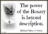 Image of The power of the rosary is beyond question. 