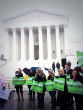 Image of Pro-life demonstrators before the Supreme Court in March. 