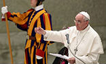 Image of Pope Francis has previously delivered powerful warnings against those who think they can buy and sell other people. 
