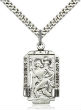 Image of Quality, sparkling pendants of sterling silver, like this popular St. Christopher pendant, are available now from Catholic Shopping .com. 
