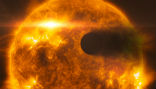 Image of The Sun has an 11-year cycle of activity and is presently at its maximum for the current cycle. 