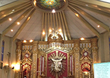Image of During mass at the Our Lady of Perpetual Help Parish, Cubao, Philippines