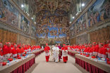 Image of Pope Francis is renting out the Sistine Chapel for charity. 