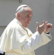 Image of Pope Francis warns again that the Devil works to divide Christians. 