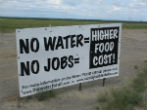 Image of Farmers feel they are competing with environmental concerns as meager water resources are allocated. This year, many farmers and communities received nothing. 