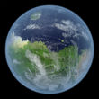 Image of Mars was once home to a vast ocean, roughly the size of the Atlantic on Earth.