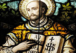 Image of Ignatius of Loyola was a Spanish knight from a local Basque noble family, hermit, priest since 1537, and theologian, who founded the Society of Jesus or Jesuits and, on 19 April 1541, became its first Superior General.