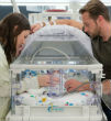 Image of The Busby family welcomes healthy all-girl quintuplets. 