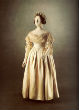 Image of Queen Victoria's wedding gown from 1840.