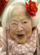 Image of Misao Okawa, the oldest woman in the world at 117-years-old.
