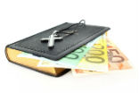 Image of Pope Francis wants the Church to either help the poor, or pay taxes. 