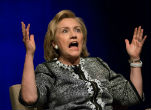 Image of Unconvicted Felon Hillary Clinton won't see a jail cell but her campaign could be terminated thanks to a hacker who claims to have her private server emails. 