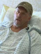 Image of John Sain considered suicide before making the decision to crawl for four days to safety.