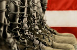 Image of American boots are on the ground in Iraq, and soon in Syria. 