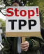Image of Citizen protests the Trans Pacific Partnership (AFP).