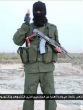 Image of ISIS militant delivers warning in Hebrew (YouTube).