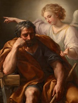 Image of The Angel of the Lord appears to Joseph and Joseph acted. The Lord continues to speak to us, how do we respond?