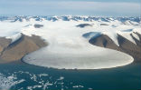 Image of Greenland's ice is the second largest reservoir of land-ice in the world and its melting has a significant impact on sea level. 