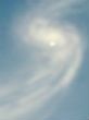 Image of American tourists filmed what they believe to be a UFO of light flying into a vortex in Switzerland (YouTube).