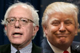 Image of Trump and Sanders easily won the New Hampshire primary with large margins. 